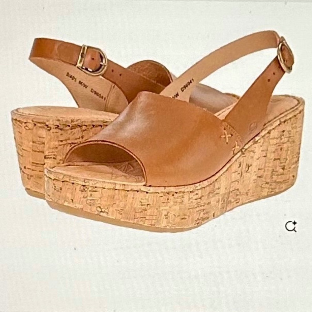 BORN Whiskey Brown "Lynda" Slingback Sandal Size 6